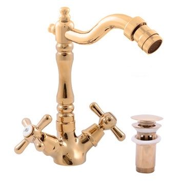 Смеситель RavSlezak MORAVA RETRO MK121.5/9Z на биде золото