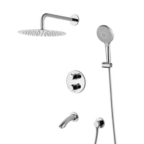 Душевая система LeMark Yeti LM7822C встраиваемая в стену с термостатом