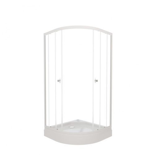 Душевой уголок Тритон Ультра Щ0000061806 90х90 стекло прозрачное профиль белый с поддоном