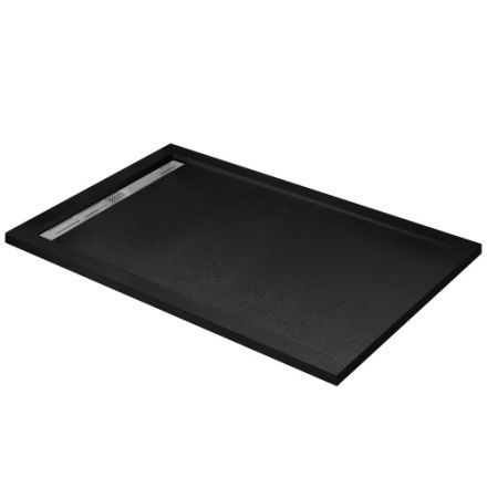 Душевой поддон Cezares TRAY-AS-AH-120/90-30-NERO 120х90 искусственный мрамор чёрный матовый без ножек