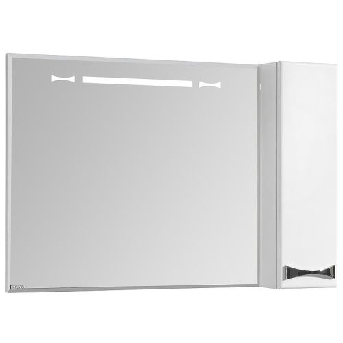 Зеркало-шкаф Aquaton Диор 1A167902DR01R 100х17х69 подвесной цвет белый