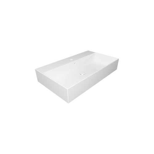 Раковина керамическая GSG Ceramic Design Zenith ZELAVBW80000 80х50 накладная цвет белый 1 отверстие под смеситель