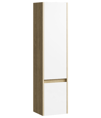 Зеркало-шкаф Aqwella Y SIT0535DB 35х30х150 подвесной цвет белый/коричневый