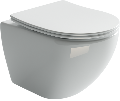 Унитаз подвесной Ceramica Nova METROPOL CN4002 белый с сиденьем микролифт безободковый душевой смыв - фото 2