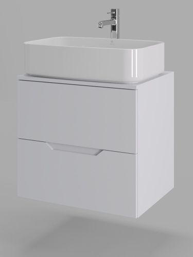 Тумба с раковиной Orange Line Li-60TuwMDF+B07-600W 61х46х71