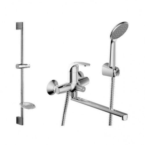 Душевой гарнитур Bravat Fit F00416C настенный хром