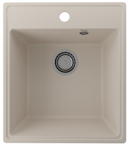 Кухонная мойка Ulgran Quartz Forte 425-02 43х49 цвет бежевый поверхность матовая