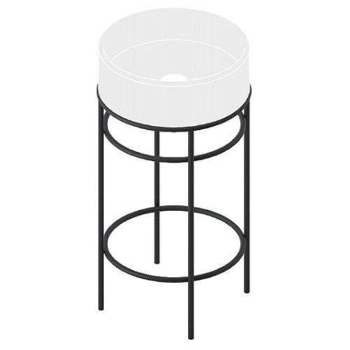 Консоль под раковину Artceram Vogue ACA058 17 44х44х73 напольная цвет черный матовый