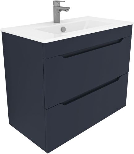 Тумба под раковину Aquanet Практика 00330460 78х39х64 напольная/подвесная цвет синий