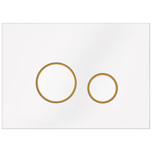 Клавиша смыва механическая KK POL Vitrum Grande V4 Orbis SPP/046/0/K цвет белый/золото