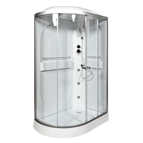 Душевая кабина AvaCan L602RGM+EL 120х80 асимметричная с крышей ориентация правая