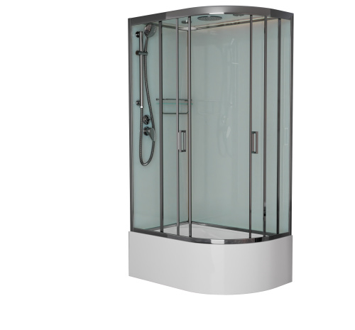 Душевая кабина Frank 187009 120х80 с крышей ориентация левая