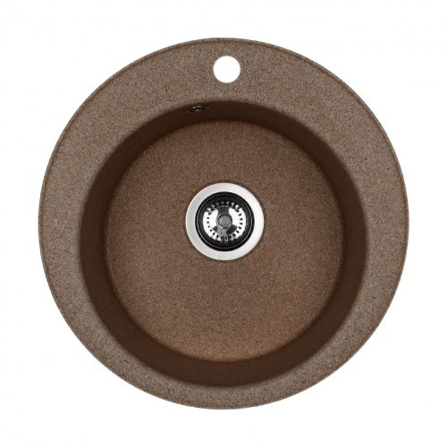 Кухонная мойка Aquaton Шелли 1A734732SS270 50х50 цвет коричневый