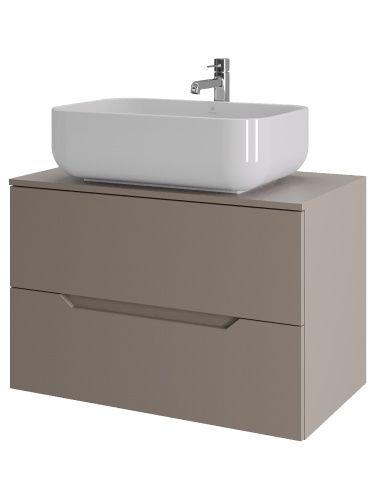 Тумба с раковиной Orange Line Li-80TuLMDF+B03-600W 81х46х68 цвет бежевый