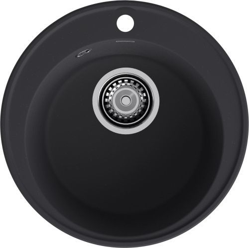 Кухонная мойка Granfest Quarz 08 черный 48х48 цвет черный поверхность матовая