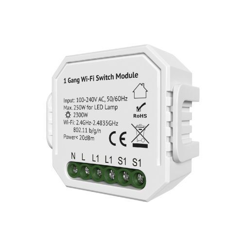 Одноканальное Wi-Fi реле-выключатель Denkirs Relay (Релаы) RL1001-SM/1