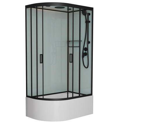 Душевая кабина Frank 153009 120х80 с крышей ориентация правая