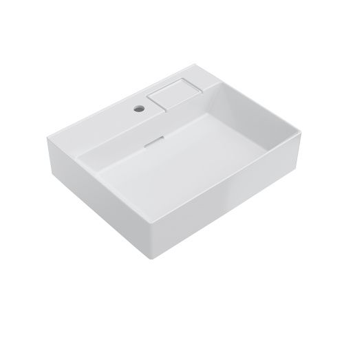 Раковина керамическая Kerama Marazzi LOGICA LO.wb.60.1 60х48 подвесная цвет белый 1 отверстие под смеситель