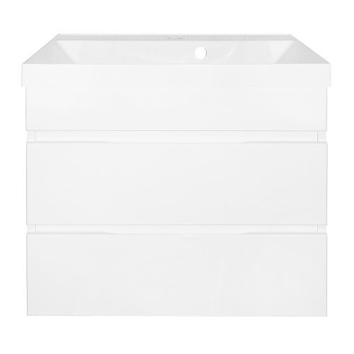 Тумба с раковиной Azario Эстима CS00094582 60х45х51 подвесная цвет белый глянцевый