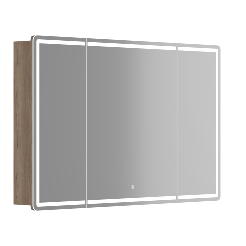 Зеркало-шкаф Sancos Mirror MI120EG 119х15х74 настенный цвет дуб галифакс натуральный