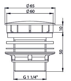 Донный клапан для раковины Bette B580-901 - фото 2