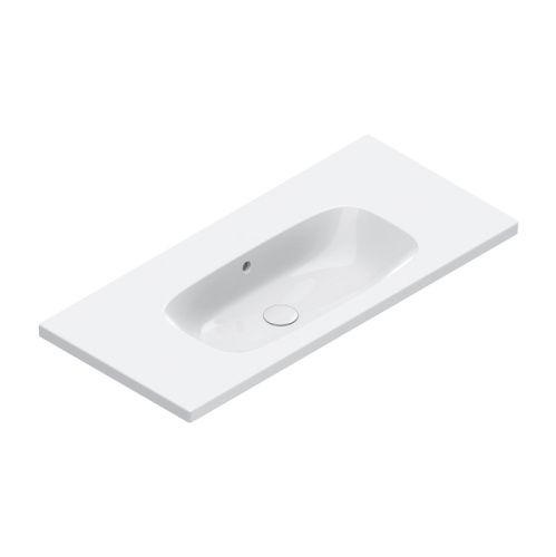 Раковина керамическая Catalano Alvea 100 см 621010001 подвесная цвет белый без отверстий под смеситель