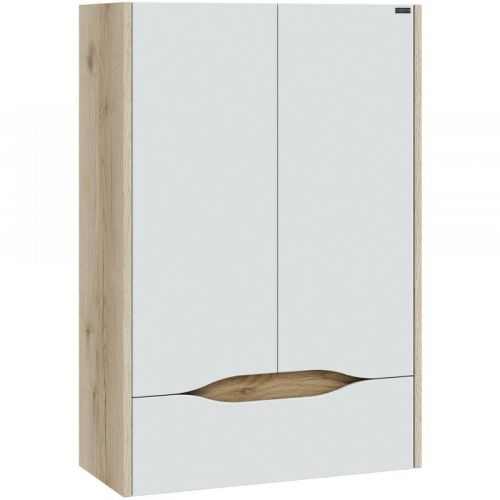 Шкаф СанТа Сатурн 700374 60х30х90 подвесной цвет белый/дуб австрийский