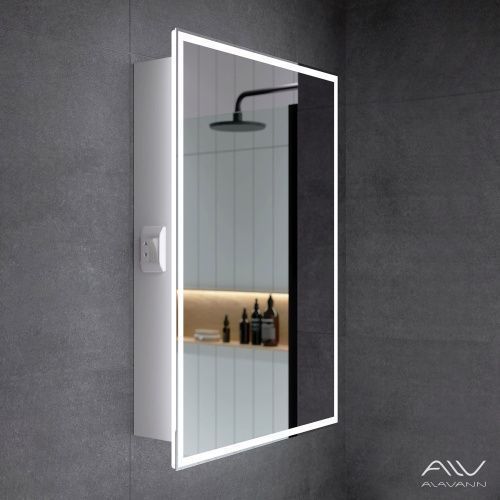 Зеркало-шкаф Alavann Rita ALV0287002 50х15х80 подвесной цвет белый