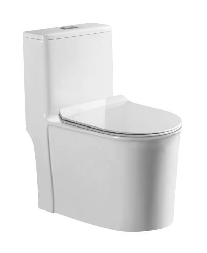 Унитаз-компакт напольный с бачком Stella Polar Куэнка SP-00001878 белый с сиденьем микролифт душевой смыв