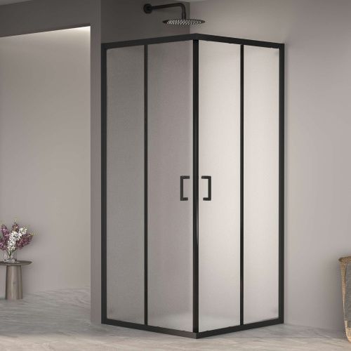 Душевой уголок RGW Passage 350803000-24 100х100 стекло матовое профиль черный без поддона