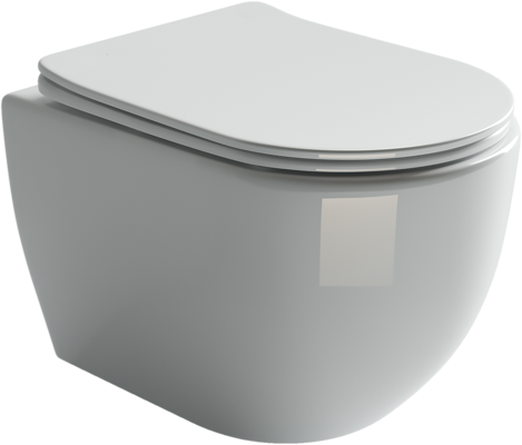 Унитаз подвесной Ceramica Nova MIA CN1805 белый с сиденьем микролифт безободковый душевой смыв - фото 2