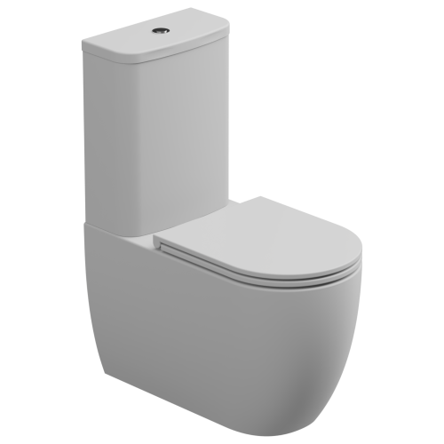 Чаша унитаза напольная GSG Ceramic Design Like LKMBLBI000/001P цвет белый без бачка без сиденья безободковая смыв торнадо