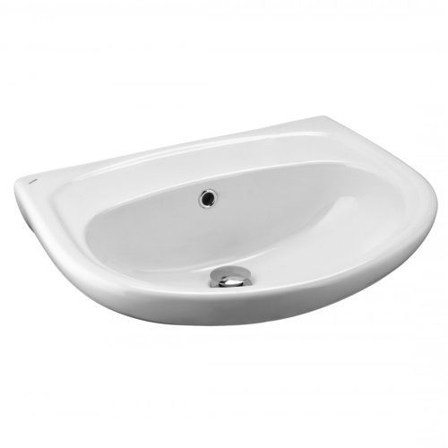 Раковина из сантехнического фарфора Santek Анимо 1WH110505 48х58 подвесная цвет белый