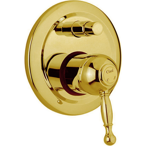 Смеситель для душа Cisal Arcana Royal AY00210024 встраиваемый в стену золото (внешняя часть)