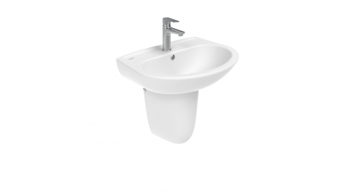 Раковина из сантехнического фарфора Creavit Sedef SD060-00CB00E-0000 60х46 подвесная цвет белый