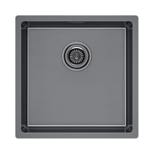 Мойка LASSAN 44 UNI, нерж. сталь, LA44-GM, вороненая сталь, 440х440мм, Paulmark
