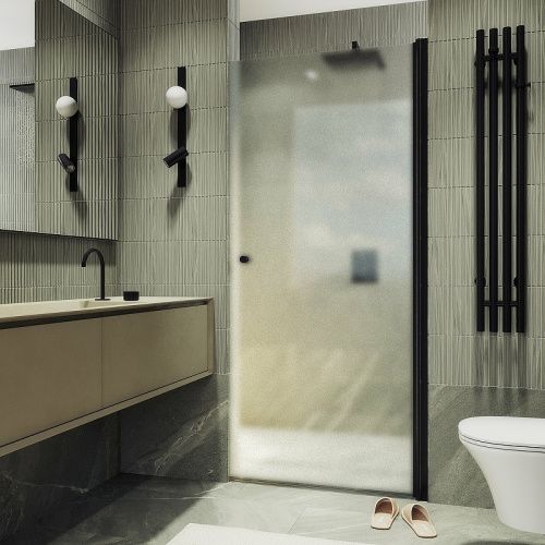 Душевая дверь Maybah Glass MGD-814-6 90х198 стекло тонированное профиль черный