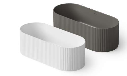 Ванна из искусственного камня Dea Design Stripes DD8803 1700 18 170х72 отдельностоящая овальная