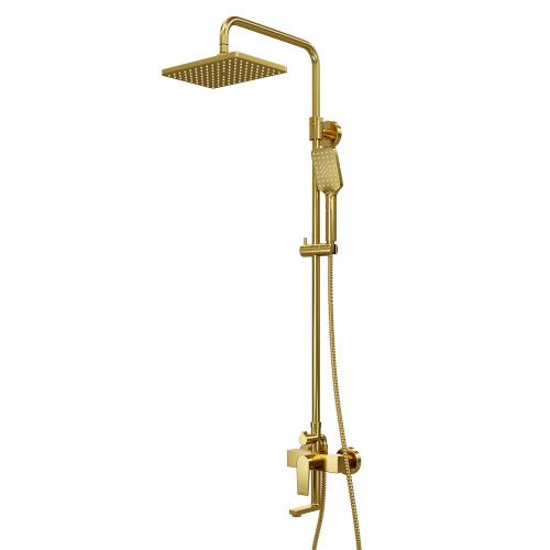 Душевая стойка WasserKRAFT Aisch BK15501BG настенная цвет золото