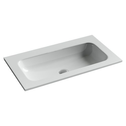 Раковина из сантехнического фарфора Ceramica Nova GRACE CN7012wx 80х50 накладная цвет белый без отверстий под смеситель