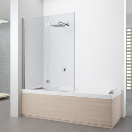 Душевая шторка на ванну Novellini Young Y21BSV120S-1K 120х150 стекло прозрачное профиль хром ориентация универсальная