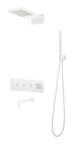 Душевая система Boheme Fusion 130-2-MW встраиваемая цвет белый