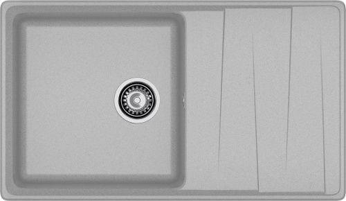 Кухонная мойка Granfest Level LV-860L серый 86х50 цвет серый поверхность матовая