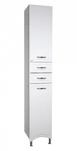 Шкаф-пенал Misty Дрея Э-Дре05035-01К2ЯП 35х35х190 напольный цвет белый