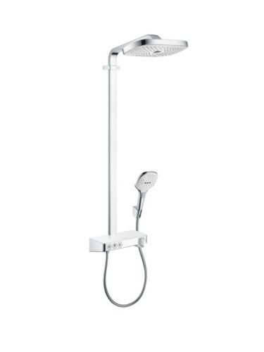 Душевая стойка Hansgrohe Raindance Select E 27127400 настенная цвет хром/белый
