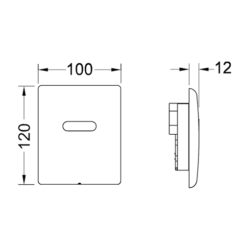 Панель смыва инфракрасная Tece TECEplanus 9242354 цвет белый матовый - фото 2