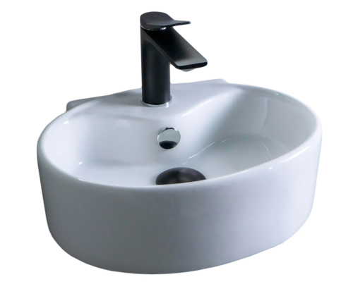 Раковина керамическая Gid Suspendido 61117 40х30 подвесная цвет белый 1 отверстие под смеситель