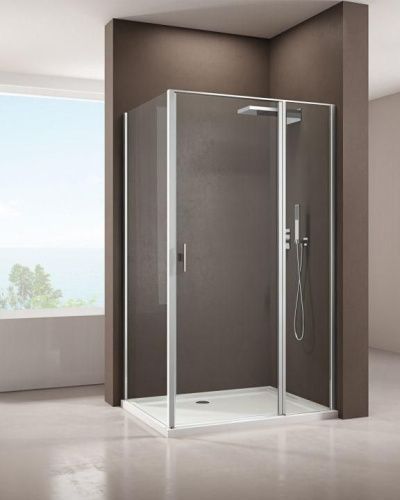 Душевой уголок Allen Brau Priority 3.31001.00 + 3.31016.00 90х90 стекло прозрачное профиль хром глянцевый без поддона