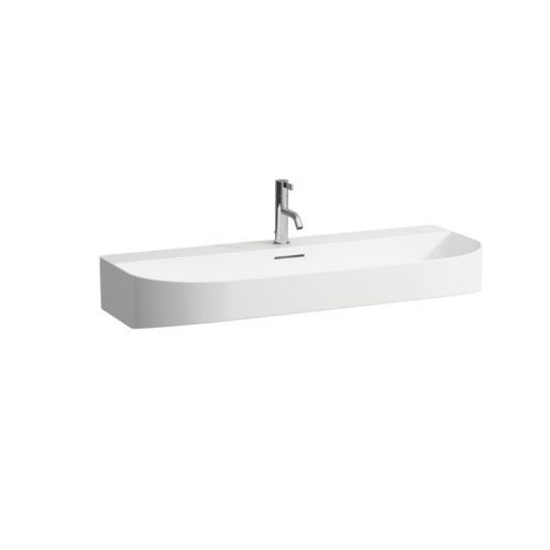 Раковина Laufen Sonar 8.1634.7.000.104.1 100х40 накладная цвет белый 1 отверстие под смеситель