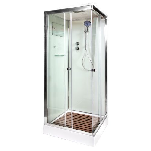 Душевая кабина AvaCan K408S 80х80 квадратная с крышей ориентация универсальная